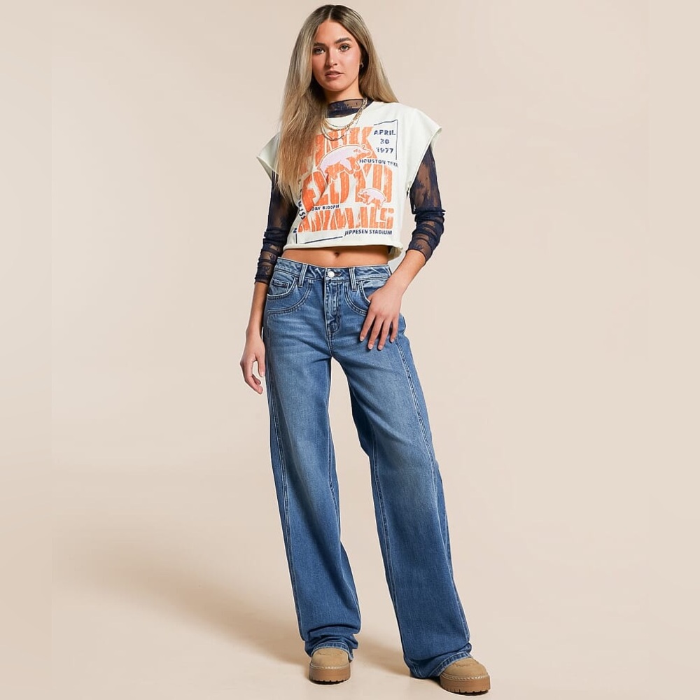 Vervet Kris Baggy Wide Leg Jean Size 23 - Picture 4 of 15